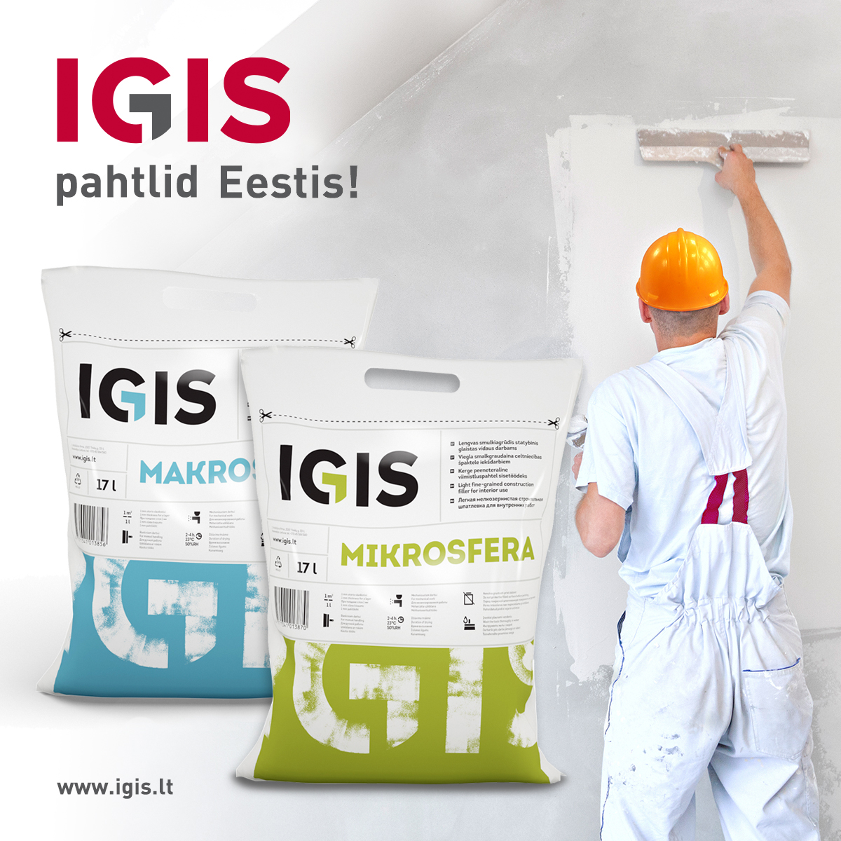 Шпаклёвки IGIS в Эстонии