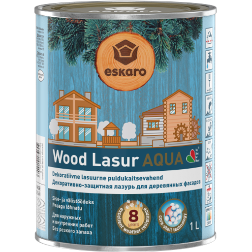 Новый продукт:  Декоративно-защитная лазурь для деревянных фасадов - Wood Lasur Aqua